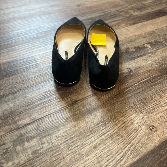 Zara Basic Flat Suede Pointed Shoes / Color: Black / Size: 38 / Item# 825-4 - Picture 4 of 6